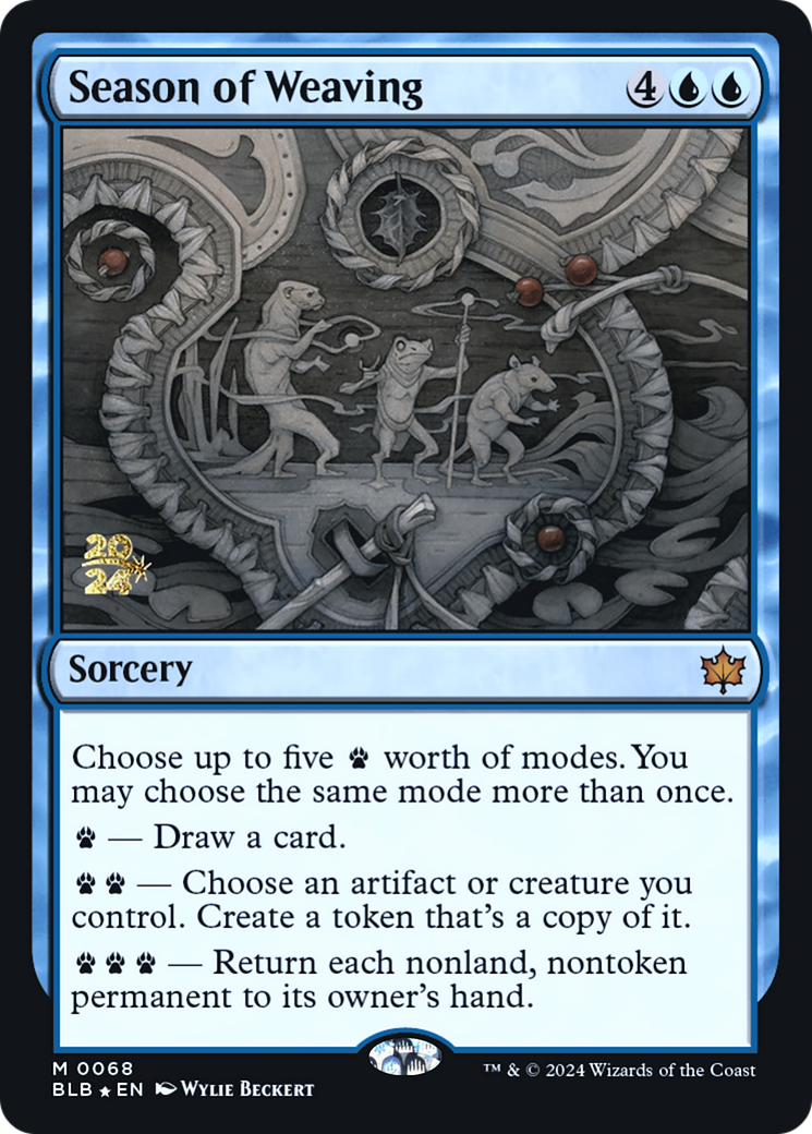 Season of Weaving [Bloomburrow Prerelease Promos] - Trinity Hobby