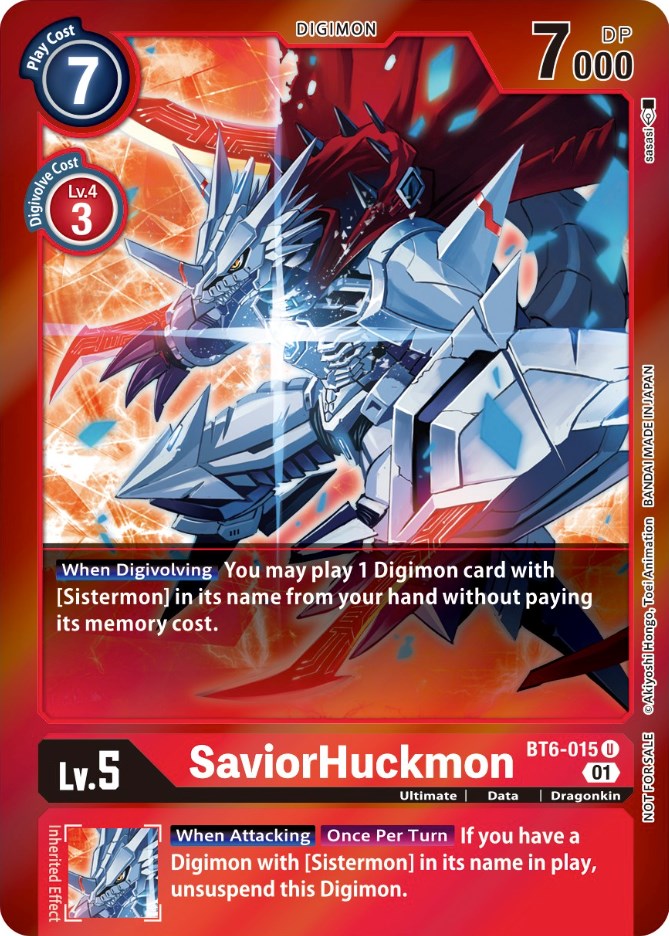 SaviorHuckmon [BT6-015] (Event Pack 3) [Double Diamond Promos] - Trinity Hobby