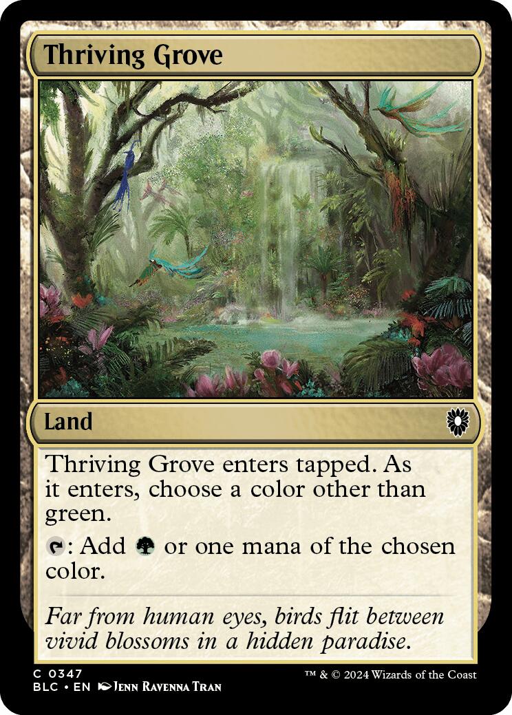 Thriving Grove [Bloomburrow Commander] - Trinity Hobby
