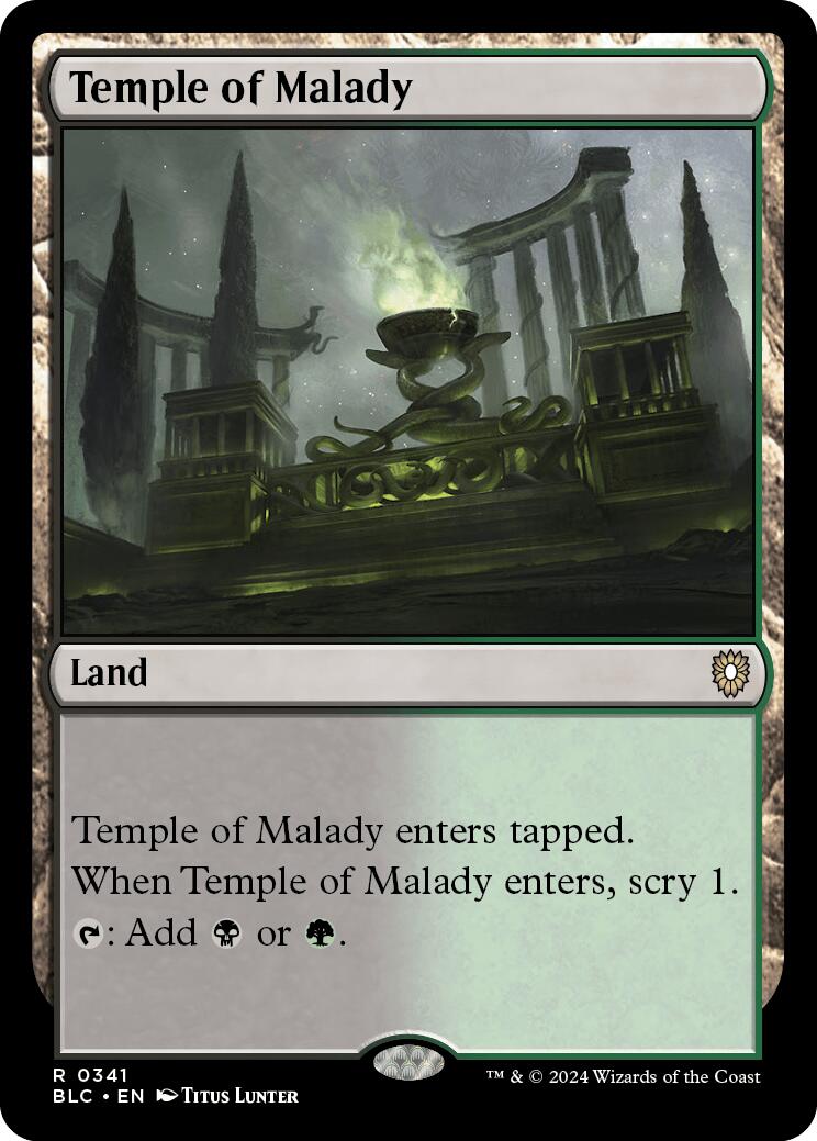 Temple of Malady [Bloomburrow Commander] - Trinity Hobby