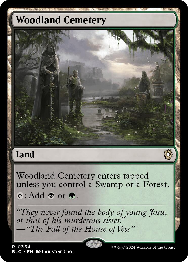 Woodland Cemetery [Bloomburrow Commander] - Trinity Hobby