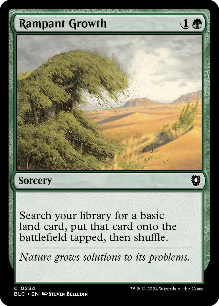 Rampant Growth [Bloomburrow Commander] - Trinity Hobby