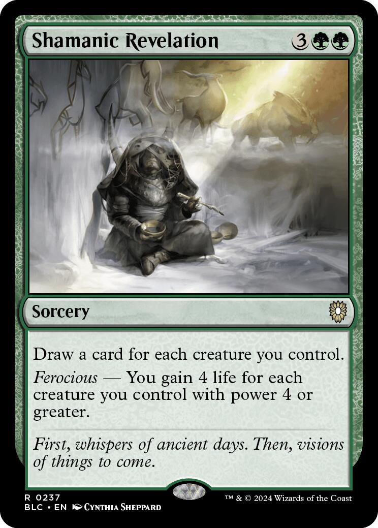 Shamanic Revelation [Bloomburrow Commander] - Trinity Hobby