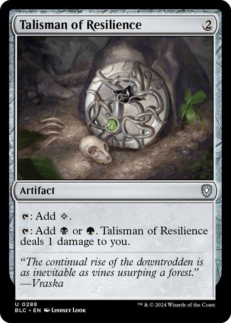 Talisman of Resilience [Bloomburrow Commander] - Trinity Hobby