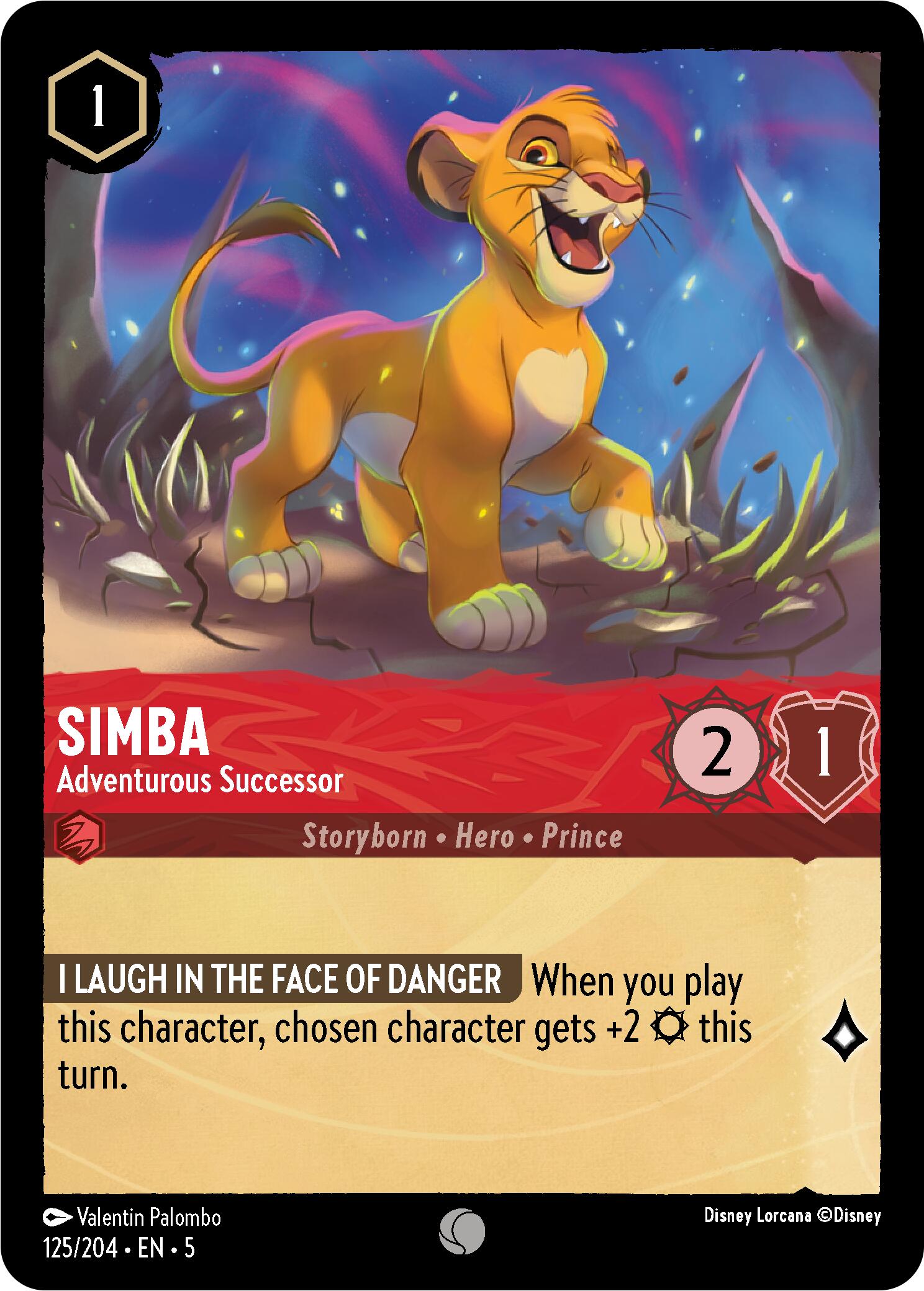 Simba - Adventurous Successor (125/204) [Shimmering Skies] - Trinity Hobby