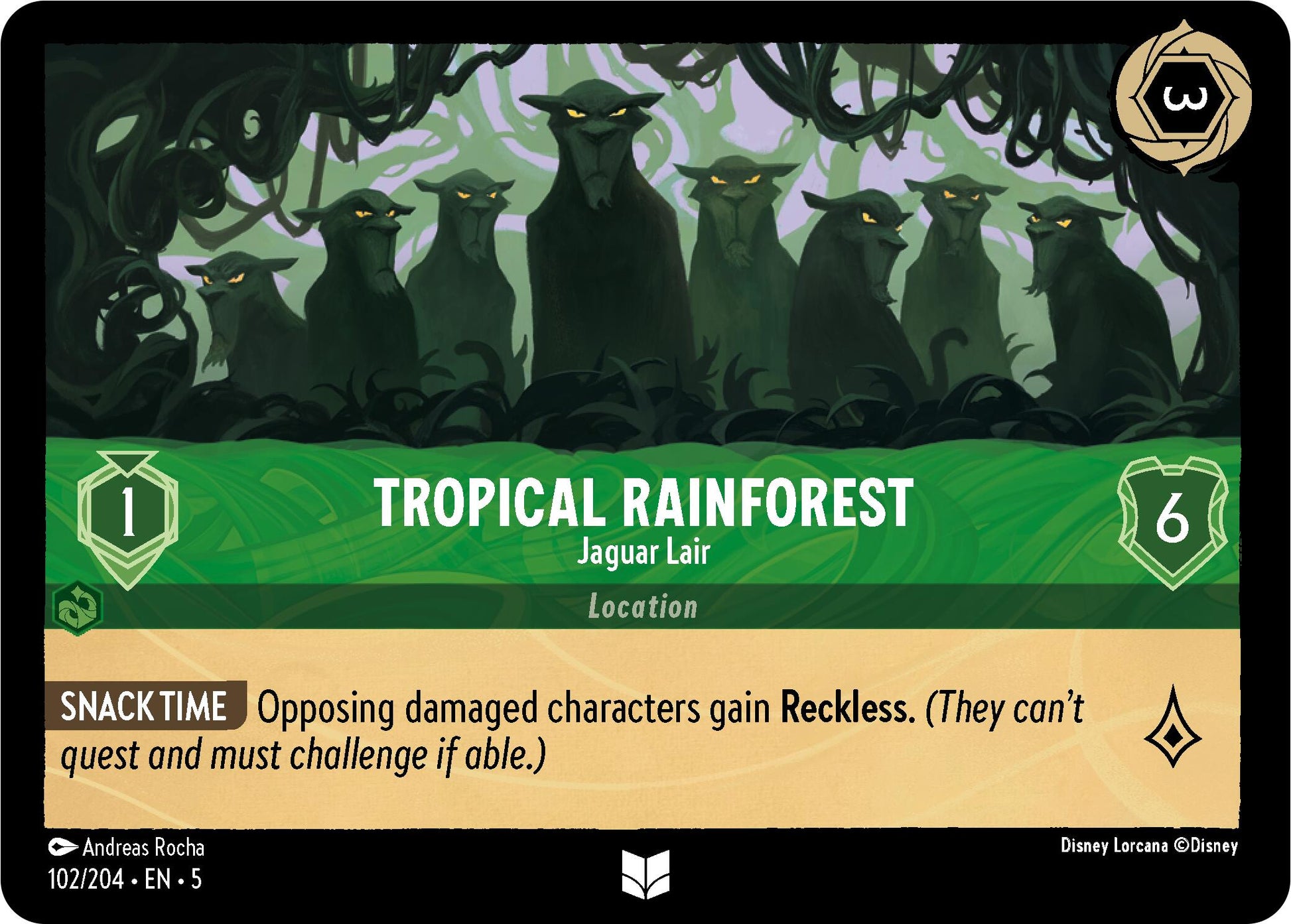 Tropical Rainforest - Jaguar Lair (102/204) [Shimmering Skies] - Trinity Hobby