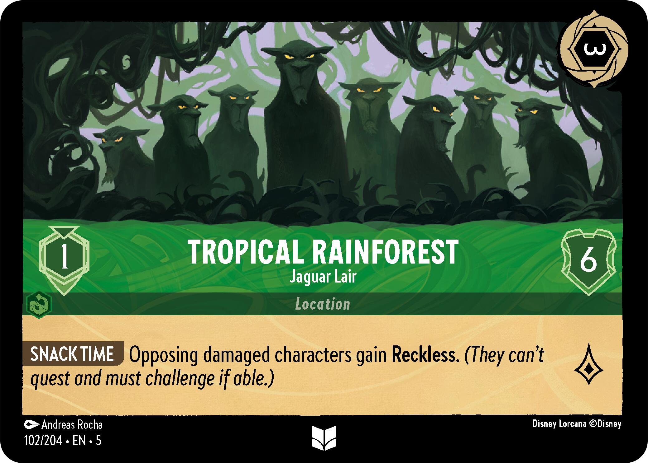 Tropical Rainforest - Jaguar Lair (102/204) [Shimmering Skies] - Trinity Hobby