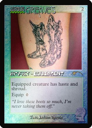 Lightning Greaves (1662) (Rainbow Foil) (SLD-1662) - [Secret Lair Drop Series] Foil - Trinity Hobby