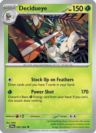 Decidueye (005/064) [Scarlet & Violet: Shrouded Fable] - Trinity Hobby