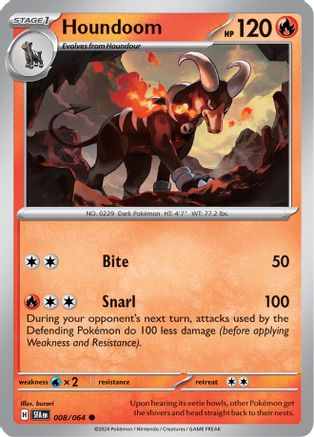 Houndoom (008/064) [Scarlet & Violet: Shrouded Fable] - Trinity Hobby