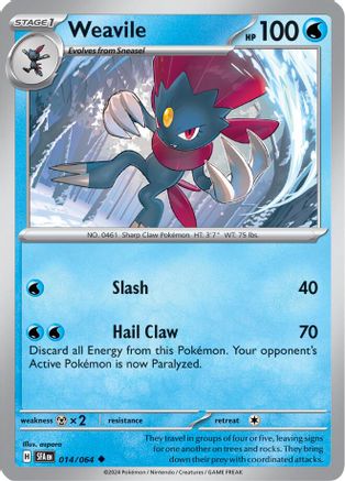 Weavile (014/064) [Scarlet & Violet: Shrouded Fable] - Trinity Hobby
