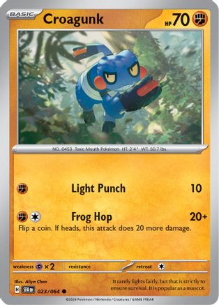 Croagunk (023/064) [Scarlet & Violet: Shrouded Fable] - Trinity Hobby