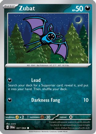 Zubat (027/064) [Scarlet & Violet: Shrouded Fable] - Trinity Hobby