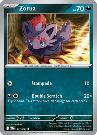 Zorua (031/064) [Scarlet & Violet: Shrouded Fable] - Trinity Hobby