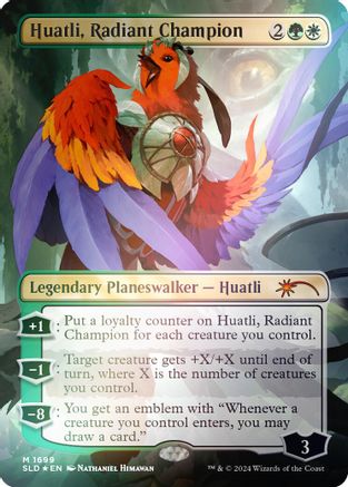 Huatli, Radiant Champion (Rainbow Foil) (SLD-1699) - [Secret Lair Drop Series] Foil - Trinity Hobby