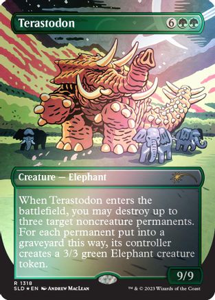 Terastodon (Rainbow Foil) (SLD-1318) - [Secret Lair Drop Series] Foil - Trinity Hobby