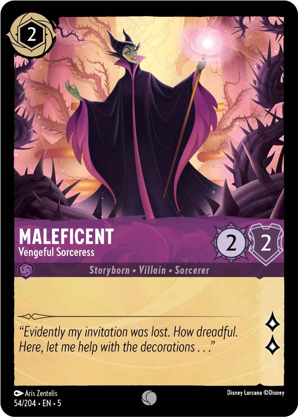 Maleficent - Vengeful Sorceress (54/204) [Shimmering Skies] - Trinity Hobby