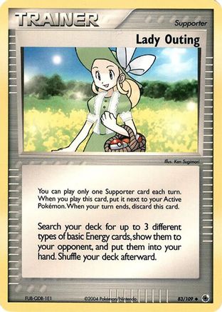 Lady Outing (83/109) (Theme Deck Exclusive) [EX: Ruby & Sapphire] - Trinity Hobby