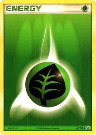 Grass Energy (104/109) (Theme Deck Exclusive) [EX: Ruby & Sapphire] - Trinity Hobby