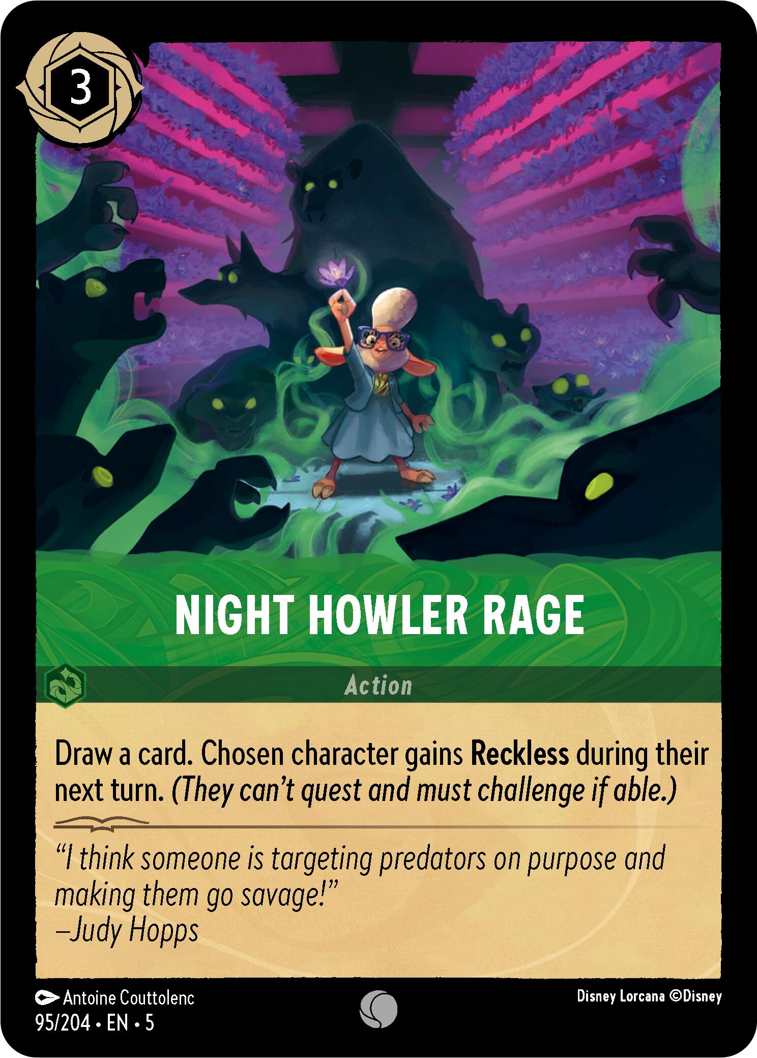 Night Howler Rage (95/204) [Shimmering Skies] - Trinity Hobby