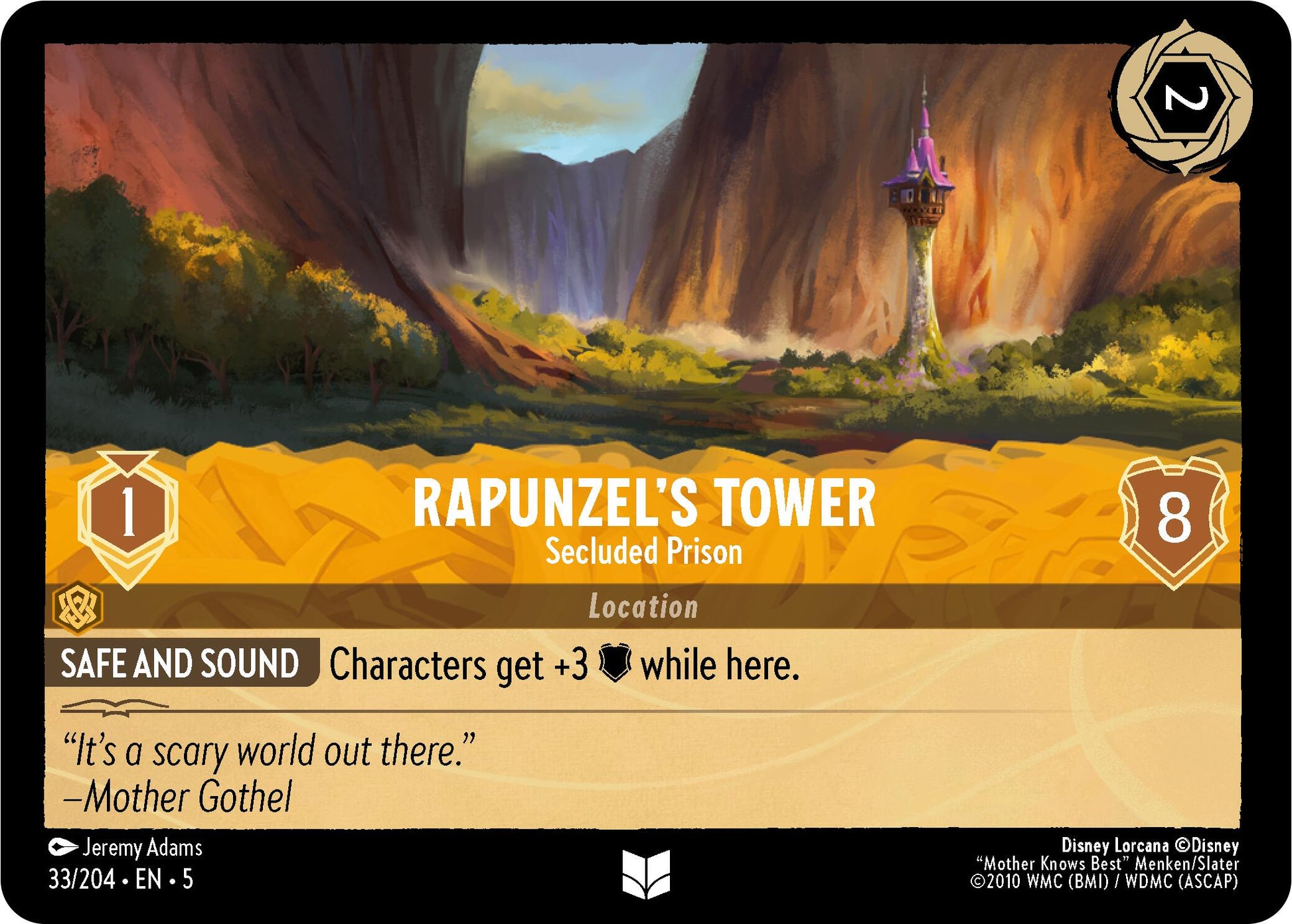 Rapunzel's Tower - Secluded Prison (33/204) [Shimmering Skies] - Trinity Hobby