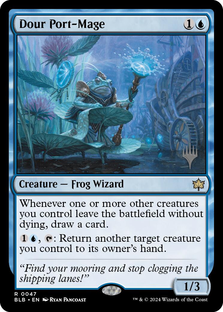 Dour Port-Mage (Promo Pack) [Bloomburrow Promos] - Trinity Hobby