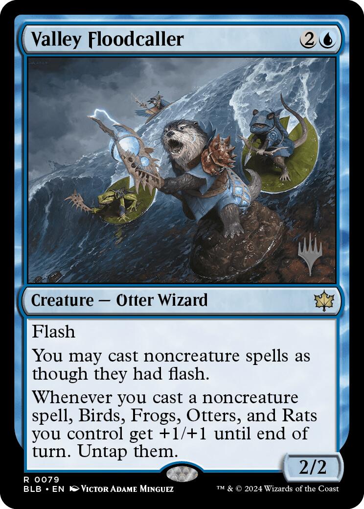 Valley Floodcaller (Promo Pack) [Bloomburrow Promos] - Trinity Hobby