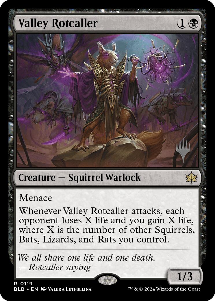 Valley Rotcaller (Promo Pack) [Bloomburrow Promos] - Trinity Hobby