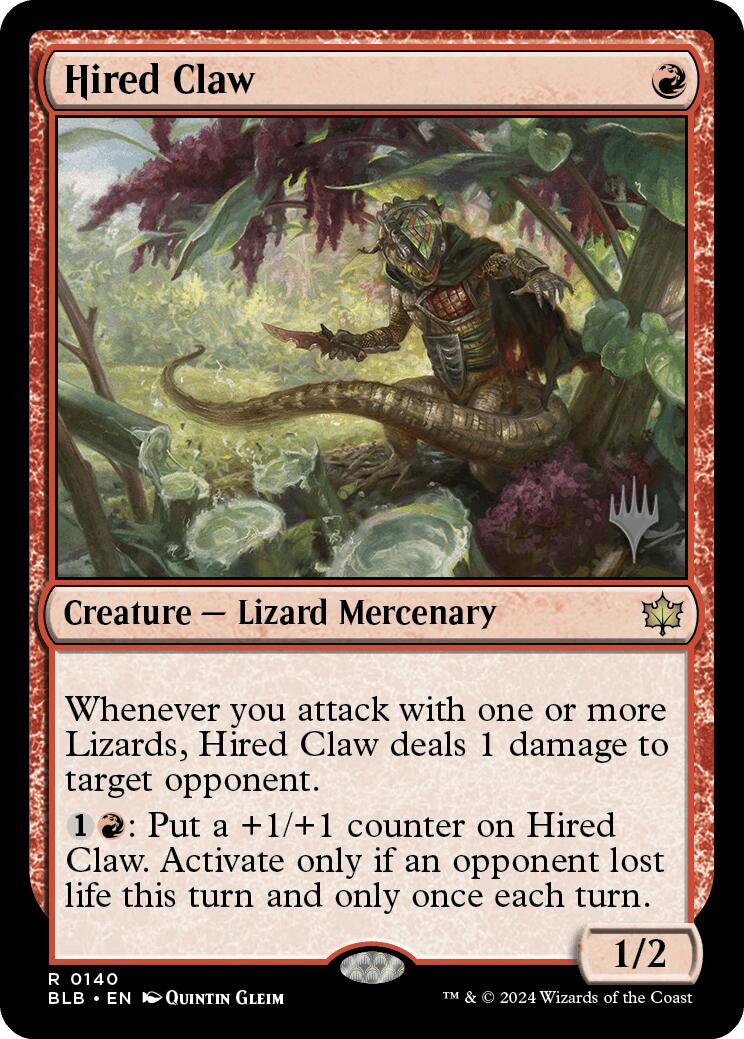 Hired Claw (Promo Pack) [Bloomburrow Promos] - Trinity Hobby