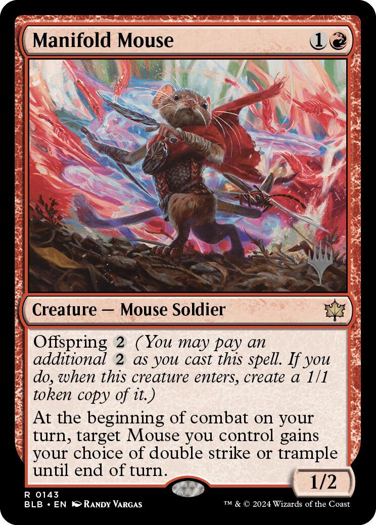 Manifold Mouse (Promo Pack) [Bloomburrow Promos] - Trinity Hobby