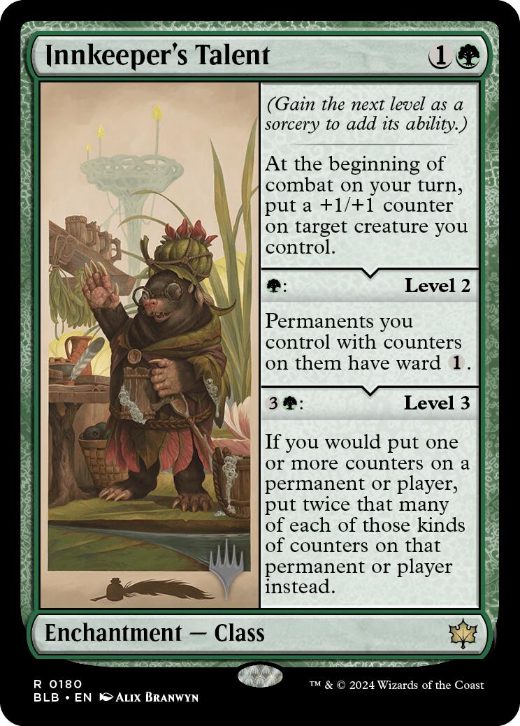 Innkeeper's Talent (Promo Pack) [Bloomburrow Promos] - Trinity Hobby
