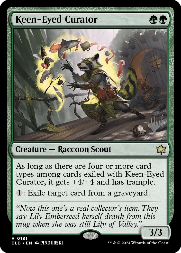 Keen-Eyed Curator (Promo Pack) [Bloomburrow Promos] - Trinity Hobby