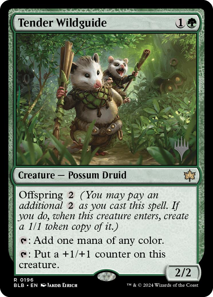Tender Wildguide (Promo Pack) [Bloomburrow Promos] - Trinity Hobby