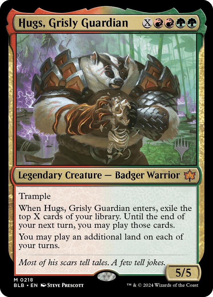 Hugs, Grisly Guardian (Promo Pack) [Bloomburrow Promos] - Trinity Hobby