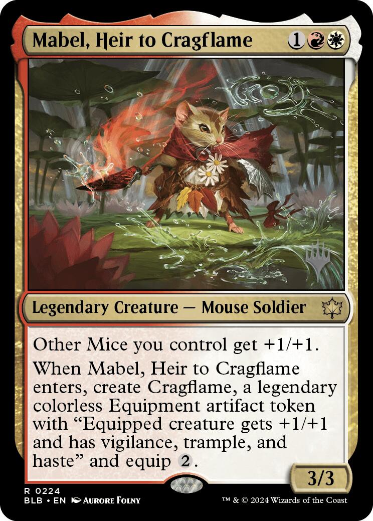 Mabel, Heir to Cragflame (Promo Pack) [Bloomburrow Promos] - Trinity Hobby