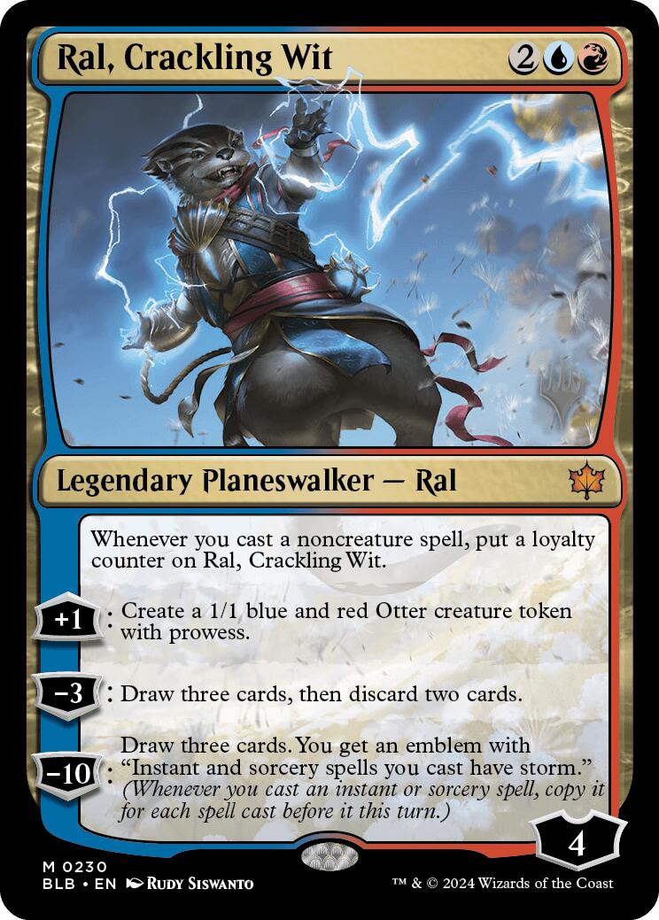Ral, Crackling Wit (Promo Pack) [Bloomburrow Promos] - Trinity Hobby