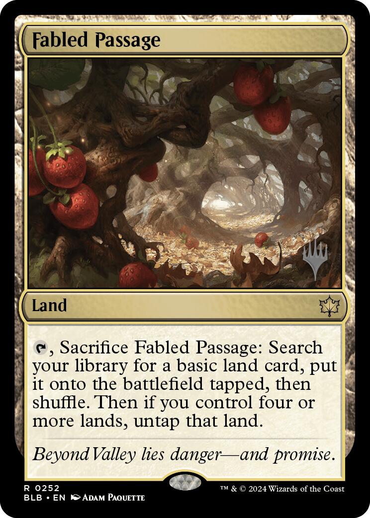 Fabled Passage (Promo Pack) [Bloomburrow Promos] - Trinity Hobby