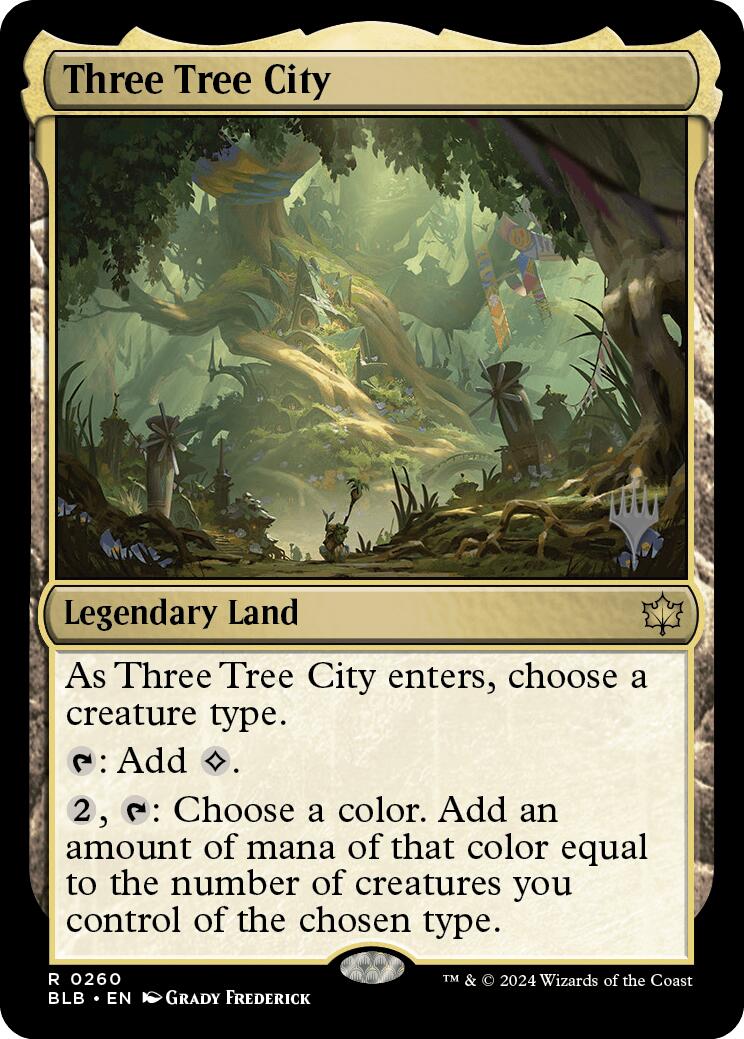 Three Tree City (Promo Pack) [Bloomburrow Promos] - Trinity Hobby