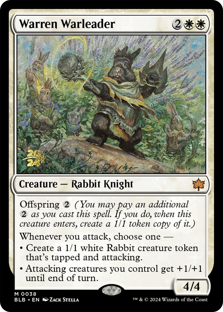 Warren Warleader [Bloomburrow Prerelease Promos] - Trinity Hobby
