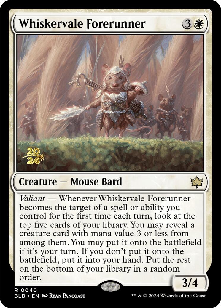 Whiskervale Forerunner [Bloomburrow Prerelease Promos] - Trinity Hobby