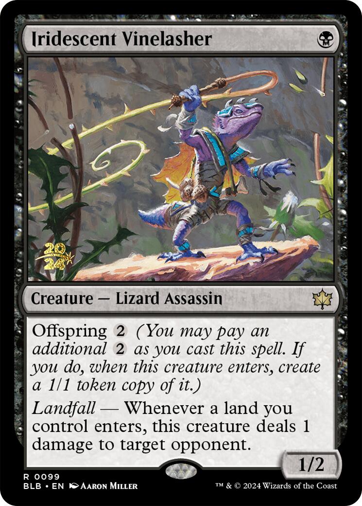 Iridescent Vinelasher [Bloomburrow Prerelease Promos] - Trinity Hobby