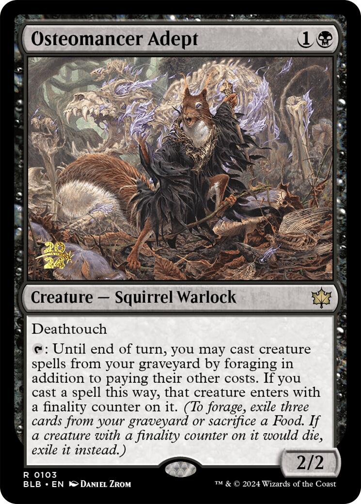 Osteomancer Adept [Bloomburrow Prerelease Promos] - Trinity Hobby