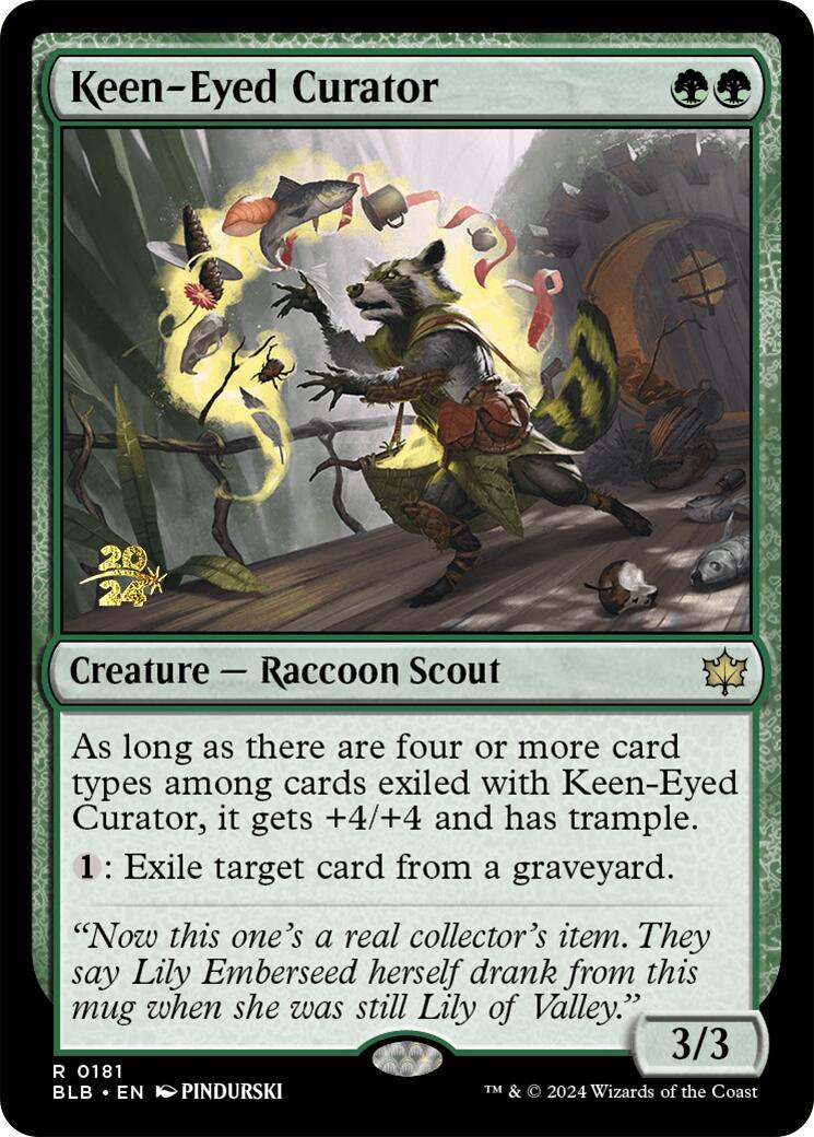 Keen-Eyed Curator [Bloomburrow Prerelease Promos] - Trinity Hobby