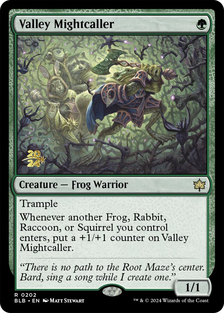 Valley Mightcaller [Bloomburrow Prerelease Promos] - Trinity Hobby
