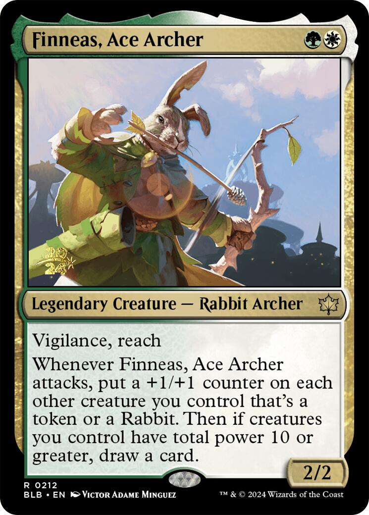 Finneas, Ace Archer [Bloomburrow Prerelease Promos] - Trinity Hobby