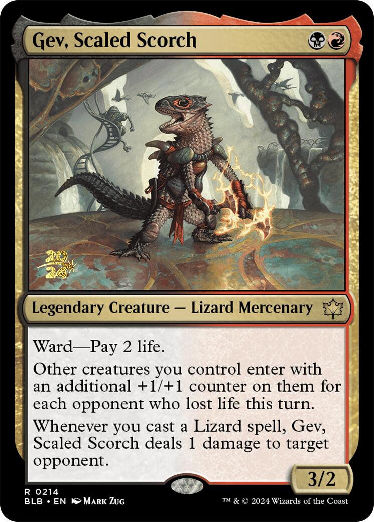 Gev, Scaled Scorch [Bloomburrow Prerelease Promos] - Trinity Hobby
