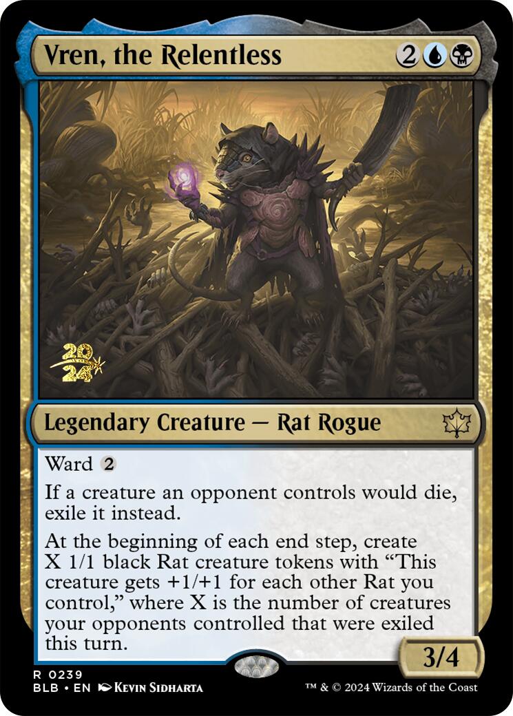 Vren, the Relentless [Bloomburrow Prerelease Promos] - Trinity Hobby