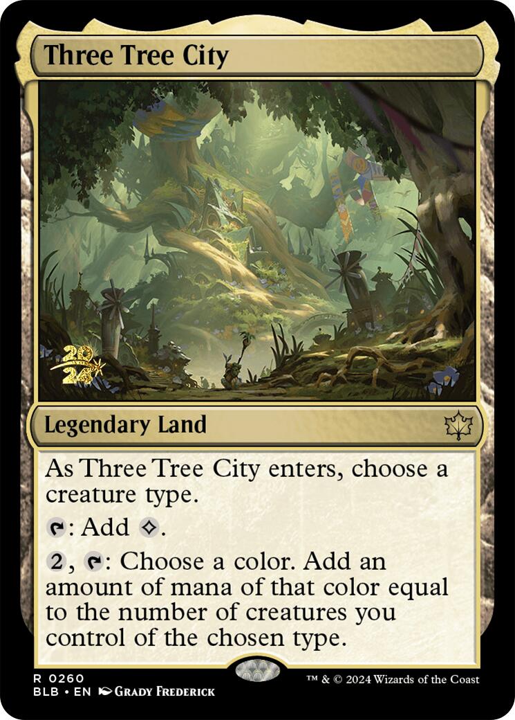 Three Tree City [Bloomburrow Prerelease Promos] - Trinity Hobby