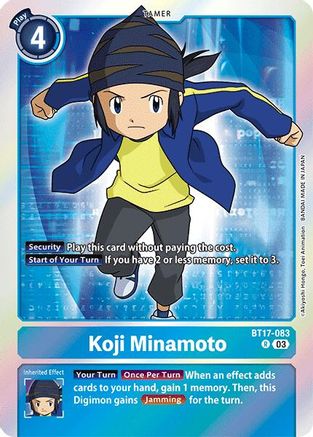 Koji Minamoto [BT17-083] [Secret Crisis] - Trinity Hobby
