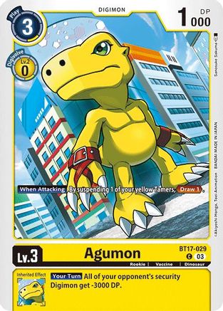 Agumon [BT17-029] [Secret Crisis] - Trinity Hobby